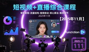 短视频+直播综合课程，审核新规-流量结构-搜索联动-核心算法-推流细节【更新3月】-遨游资源库