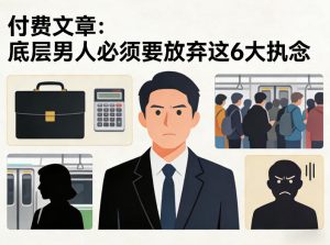 付费文章：底层男人必须要放弃这6大执念-遨游资源库