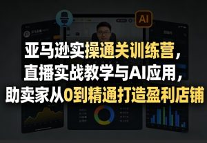 亚马逊实操通关训练营，直播实战教学与AI应用，助卖家从0到精通打造盈利店铺（更新4月29日）-遨游资源库