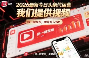 今日头条躺賺模式，你9我1，操作简单，一键发布，单机日入数百，长期合作【揭秘】-遨游资源库