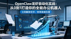 OpenClaw龙虾自动化实战：从0到1打造你的全能办公机器人，立刻解放双手，效率直接拉满-遨游资源库