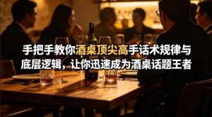 付费文章：手把手教你酒桌顶尖高手话术规律与底层逻辑，让你迅速成为酒桌话题王者(二十年全网独家经验分享)-遨游资源库