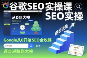 谷歌SEO实操课，Google从0开始SEO全攻略，逐步进阶到大神（更新26年）-遨游资源库