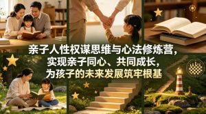 亲子人性权谋思维与心法修炼营，实现亲子同心、共同成长，为孩子的未来发展筑牢根基【音频】-遨游资源库