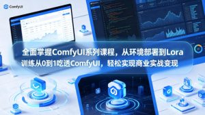 全面掌握ComfyUI系列课程，从环境部署到Lora训练从0到1吃透ComfyUI，轻松实现商业实战变现-遨游资源库