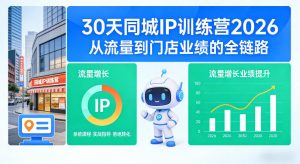 30天同城IP训练营2026年，从流量到门店业绩的全链路-遨游资源库