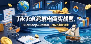 TikToK跨境电商实战营，TikTok Shop从0到爆单，2026出海夺金-遨游资源库