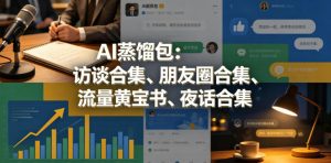 AI蒸馏包：访谈合集、朋友圈合集、流量黄宝书、夜话合集【文档】-遨游资源库
