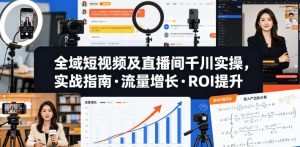 全域短视频及直播间千川实操，实战指南·流量增长·ROI提升-遨游资源库
