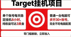 海外平台Target商品浏览曝光，24小时运行无需人工值守，日收益100美刀+电脑可多开【揭秘】-遨游资源库