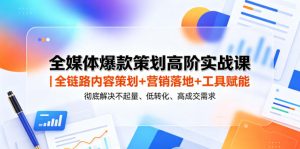 全媒体爆款策划高阶实战课|全链路内容策划+营销落地+工具赋能,彻底解决不起量、低转化、低成交难题-遨游资源库