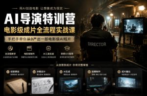 AI导演特训营，电影级成片全流程实战课，手把手带你从0产出一部电影级AI短片-遨游资源库