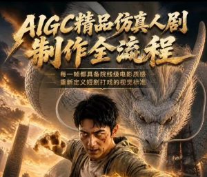 AIGC精品仿真人剧豢龙人全流程制作解析2026,国风仿真人创作+打斗剧情+人设编排,一站式AI短剧入门-遨游资源库
