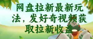 网盘拉新最新玩法，发好奇视频获取拉新收益，抖音收藏家玩法-遨游资源库
