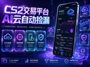 CS2交易平台AI云自动捡漏，多年稳定运行，无需手机，支持任何形式验证，日入300+【揭秘】-遨游资源库