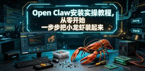 Open Claw安装实操教程，从零开始一步步一步步把小龙虾装起来-遨游资源库