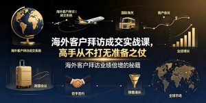 海外客户拜访成交实战课，高手从不打无准备之仗，海外客户拜访业绩倍增的秘籍-遨游资源库