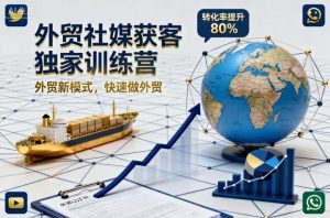 外贸社媒获客独家训练营，外贸新模式，快速做外贸（更新26年6月）-遨游资源库