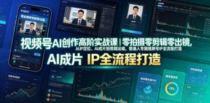 视频号AI创作高阶实战课｜零拍摄零剪辑零出镜，从IP定位、AI成片到剪辑运维，普通人专属视频号IP全流程打造-遨游资源库