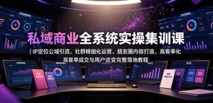 私域商业全系统实操课|IP定位公域引流、社群精细化运营、朋友圈内容打造、高客单成交与用户裂变完整落地教程-遨游资源库