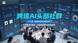 跨境AI头部社群，一个人顶一支团队的时代真正的开始了，分享跨境AI前沿，可落地的实战经验（更新6月29日）-遨游资源库
