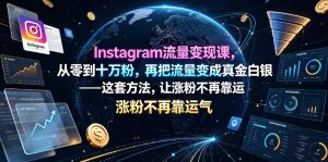 Instagram流量变现课,从零到十万粉,再把流量变成真金白银——这套方法,让涨粉不再靠运气【原创双语字幕】-遨游资源库